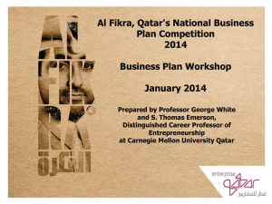 Al Fikra 2014 Business Plan Workshop