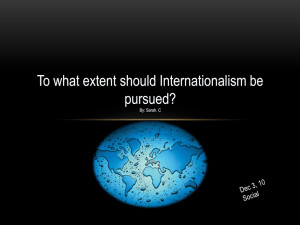 To what extent should Internationalism be pursued - wolfesocial20-1