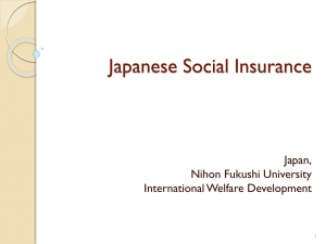The Japanese Social Security Program