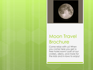Moon Travel Brochure