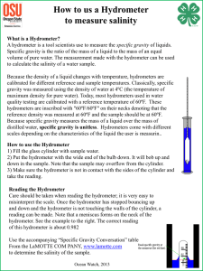 Reading the Hydrometer - Oregon State 4-H