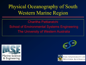 Physical Oceanography of the South Western Marine Region