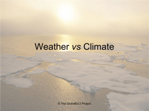 Weather vs Climate