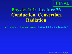 Conduction, Convection, Radiation