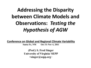 Addressing the Disparity between Climate Models and Observations