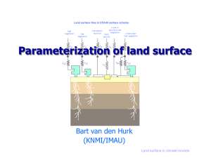 Land surface parameterization