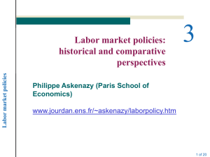 Labor market policies
