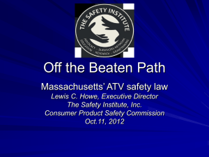 Off the Beaten Path - The Safety Institute
