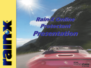 The Rain-X Marketing Program