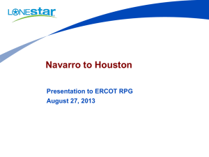 Navarro to Houston Presentation to ERCOT RPG