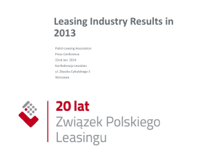 Leasing Industry Results in 2013