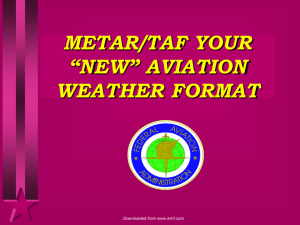 WELCOME TO METAR/TAF