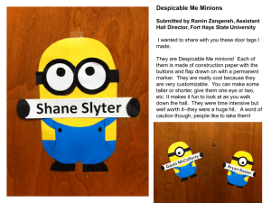 Despicable Me Minions Submitted by Ramin Zangeneh
