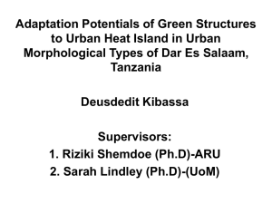 Adaptation Potentials of Green Structures to Urban Heat