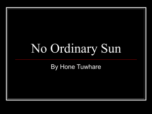 NO Ordinary Sun analysis