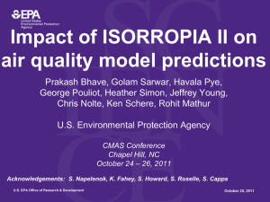 Why ISORROPIA II?