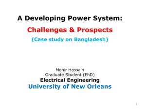 Challenges & Prospects Monir Hossain - UNO-EF