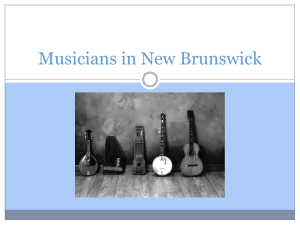Musicians in New Brunswick