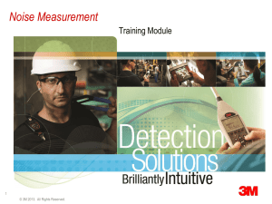 Hearing Conservation and Noise Measuring Equipment
