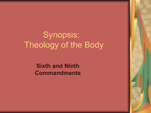 Synopsis: Theology of the Body