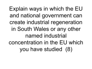 Explain ways in which the EU and national government can create