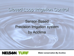 Closed-Loop Irrigation Control