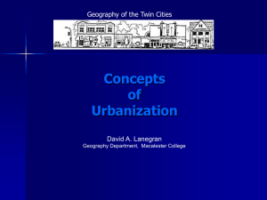 Concepts of Urbanization