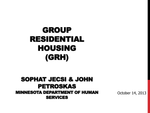 GRH Housing Rate - Minnesota Coalition for the Homeless