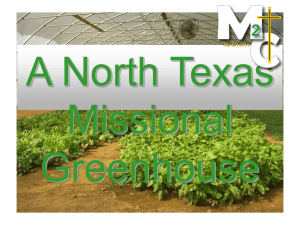 A Missional Greenhouse?