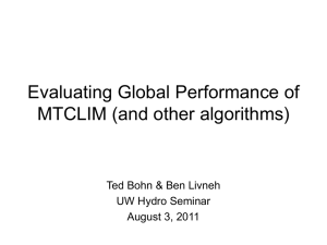 Global Evaluation of MTCLIM