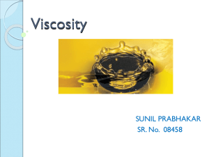Presentation on Viscosity