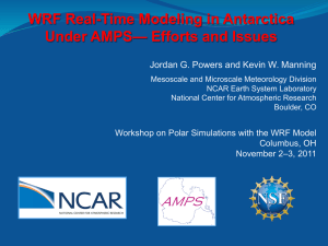 WRF Real-Time Modeling in Antarctica Under AMPS