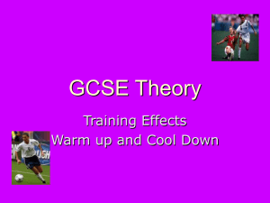 GCSE theory (trainign effects)