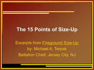 15 Points of Size-Up
