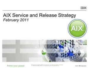 2007 AIX 5L Release Strategy