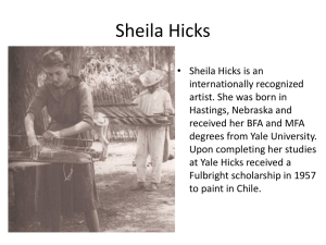 Sheila Hicks - SCAD Employee Web Space