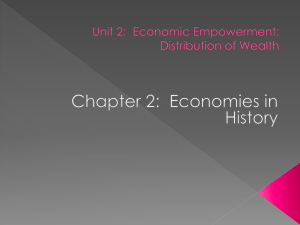 Chapter 2 Power Point - Economies in History