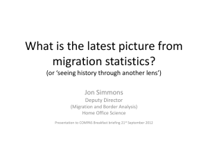 "What is the latest picture from migration statistics?"