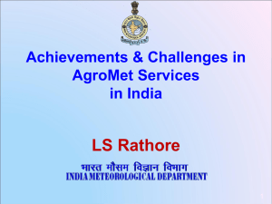 CAG Workshop Presentation - India Meteorological Department