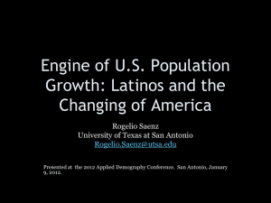 Latinos in the United States in 2010 and the Future of the Country