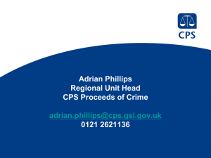 CPS proceeds of crime (PowerPoint)