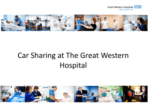 Rachel Rablen: Car Sharing at the Great Western Hospital