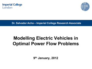 Presentación Modelling Electric Vehicles in Optimal Power Flow