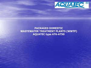 Packaged domestic wastewater treatment