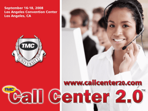 Adding Intelligence to the Next-Generation Contact Center