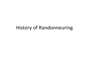 History Of randonneuring Power Point