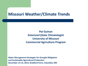 Missouri Weather/Climate Trends
