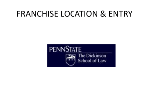 League Restrictions on Franchise Location and