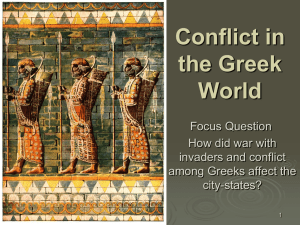 Conflict in the Greek World