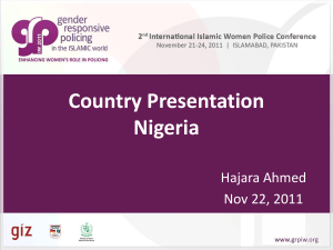 Country Presentation-Nigeria